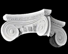 Round Greek Angular Ionic Capital