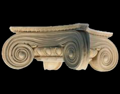 Greek Angular Ionic Minerva Polias Wood Capital - interior Wood Capitals