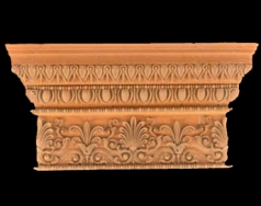 Ionic Capital - Stain-Grade Wood Pilaster - shop.columns.com
