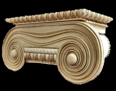 Greek Ionic Wood Pilaster Capital