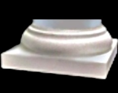 Tuscan Base Molding and Plinth.  Polyurethane column base designed for a round, tapered plain or fluted column shaft. A Chadsworth Columns product: shop.columns.com