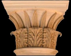 Greek Corinthian Round Capital