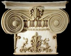 Interior Stain-Grade Wood Pilaster Capital