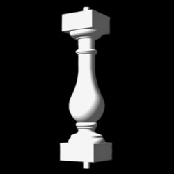 Alpine Baluster Post - Polyurethane Material