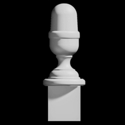 Carolina Acorn Finial - Polyurethane Decorative Finials - Shop.columns.com