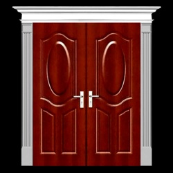 Classic Door Surround Design For Interior and Exterior Double Door Entryways - Polyurethane Material - Architectural Home Products - Chadsworth Columns - Shop.columns.com - Sales@columns.com - 1-800-486-2118