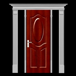 Classic Single Door with Sidelight Spacing Polyurethane Entryway Model - Decorative Door System Designs - Interior and Exterior Applications - Chadsworth Columns - Shop.columns.com - 1-800-486-2118