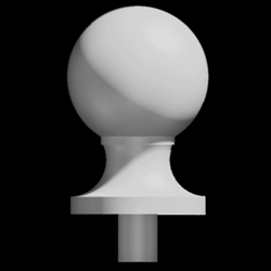 Columbia Ball Top Finial - Polyurethane Decorative Finials - Shop.columns.com