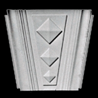 The Majestic Keystone Design.  Made from polyurethane and comes primed white and ready to paint.  Beautiful home products by Shop.columns.com.  1-800-486-2118