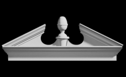 Federal Acorn Entryway Design - Polyurethane Decorative Home Designs - Shop.columns.com - 1-800-486-2118