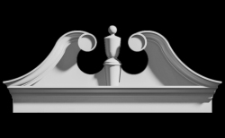 Ramshead Entryway Design - Decorative Polyurethane Home Entryways - Shop.columns.com - 1-800-486-2118