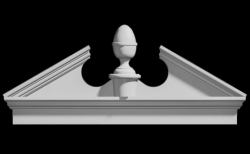 Georgetown Acorn Entryway System - Combination Pediment Designs - Shop.columns.com - 1-800-486-2118