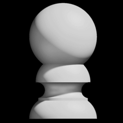 Lindsay Ball Top Finial - Polyurethane Decorative Finials - Shop.columns.com