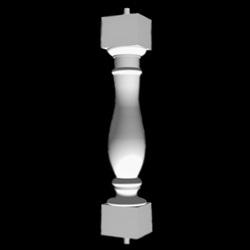 Palladian Baluster Post - Polyurethane Material
