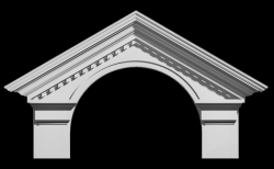 Home Entryway Polyurethane Pediment Designs - Shop.columns.com - 1-800-486-2118