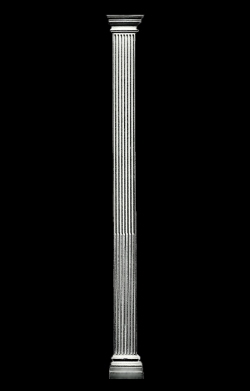 Robyn Square Fluted Pilaster Design - Home Entryway Designs, decorative pilasters for interior and exterior use - Shop.columns.com - 1-800-486-2118