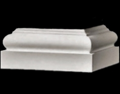 Cast Marble - Composite Square Tuscan Base Molding & Plinth