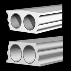 Polyurethane 9 x 11 Top and Bottom Balustrade Railings - Chadsworth Columns - Shop.columns.com
