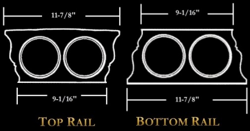 4 x 6 Polyurethane Top and Bottom Rails for our Architectural, Exterior Porch, Deck, Balcony and Stair Balustrade Systems - Chadsworth Columns - Shop.columns.com - Sales@columns.com - 1-800-486-2118
